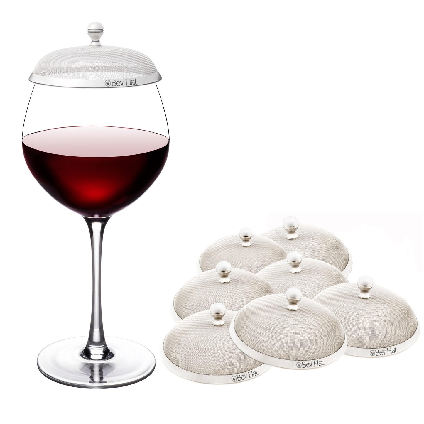 BevHat Wine Glass Covers