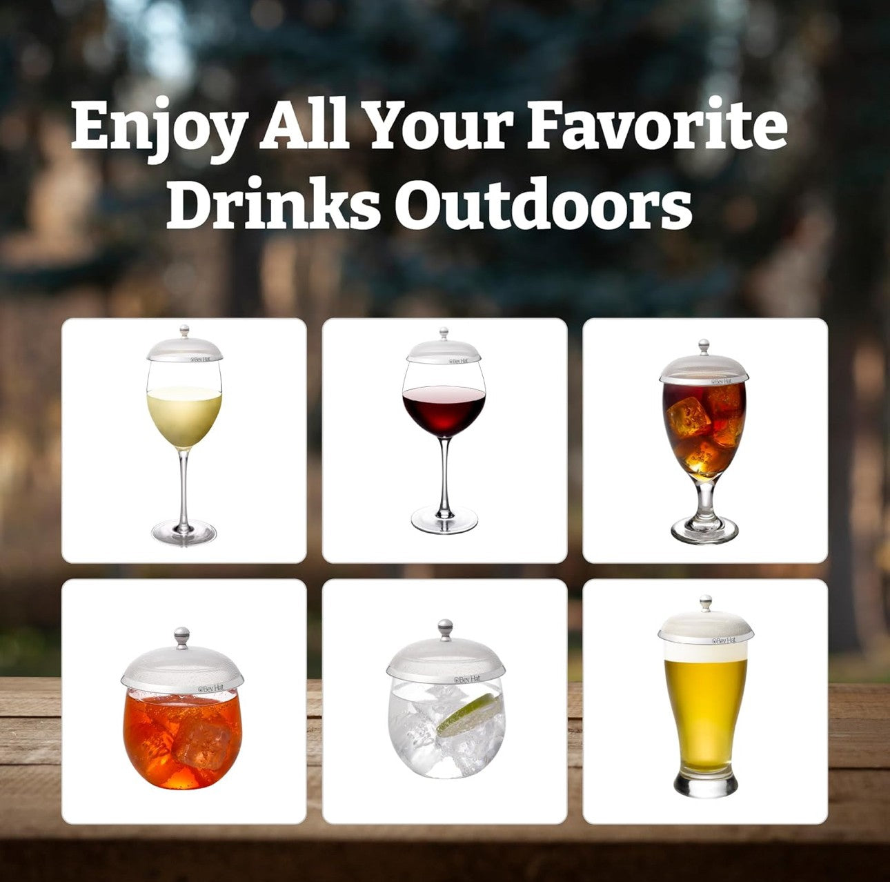 BevHat 4-Pack with Storage Tower Gift Set