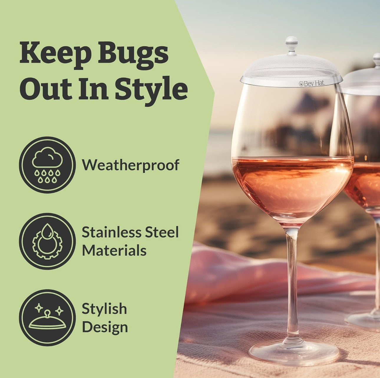 BevHat 4-Pack with Storage Tower Gift Set