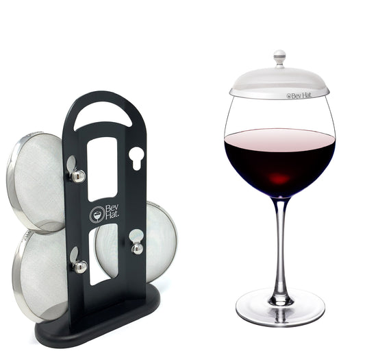 BevHat 4-Pack with Storage Tower Gift Set
